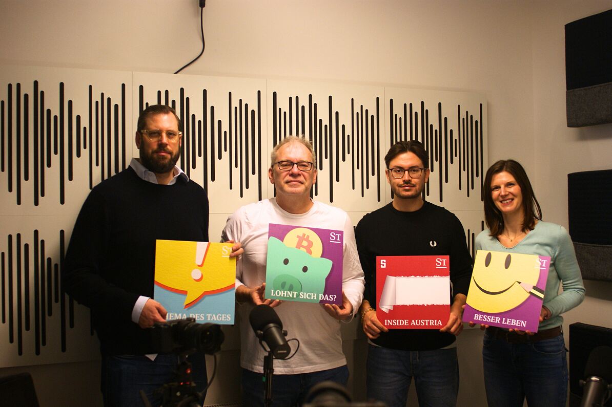  Michael Prüwasser, derstandard.at Verkaufsleiter, Martin K. Linke, Founder & CEO content.link, Clemens Goldgruber, Ad Operation der standard.at, Katrin Steiner-Deditz, CEO & Agency Sales content.link (v.l.n.r.)